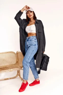 Damskie Klasyczne Niskie Trampki BIG STAR AA274007 Czerwone