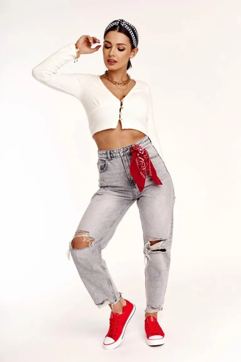 Damskie Klasyczne Niskie Trampki Big Star DD274339 Czerwone