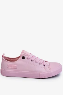 Damskie Klasyczne Niskie Trampki Big Star LL274022 Jasnoróżowe