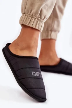 Damskie Klasyczne Papcie Big Star KK274602 Czarne