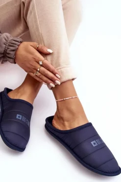 Damskie Klasyczne Papcie Granatowe Big Star KK274601