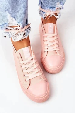 Damskie Klasyczne Trampki Różowe Ecoma