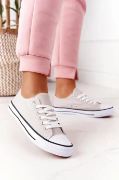 Damskie Klasyczne Trampki Szare Omerta