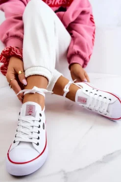 Damskie Klasyczne Trampki Cross Jeans JJ2R4009C Białe