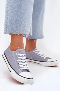 Damskie Klasyczne Trampki Niebieskie Omerta