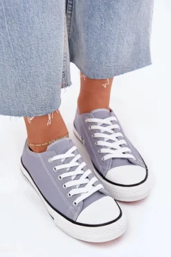 Damskie Klasyczne Trampki Niebieskie Omerta