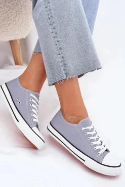 Damskie Klasyczne Trampki Niebieskie Omerta