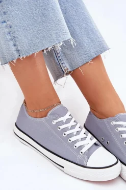 Damskie Klasyczne Trampki Niebieskie Omerta