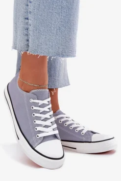 Damskie Klasyczne Trampki Niebieskie Omerta