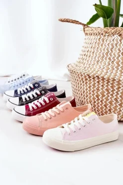 Damskie Klasyczne Trampki Białe Ze Srebrnymi Oczkami Ecoma