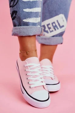 Damskie Klasyczne Trampki Różowe Omerta