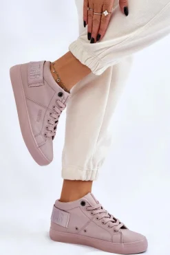 Damskie Klasyczne Wysokie Trampki Big Star LL274004 Nude