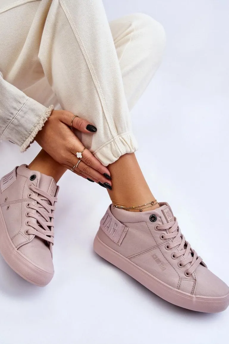 Damskie Klasyczne Wysokie Trampki Big Star LL274004 Nude