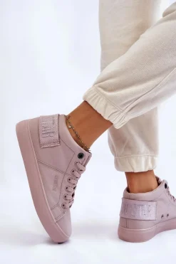 Damskie Klasyczne Wysokie Trampki Big Star LL274004 Nude