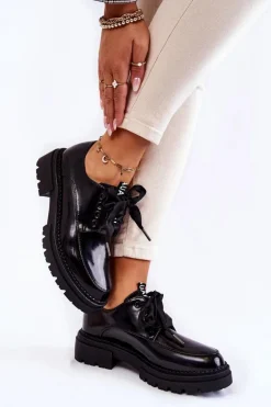 Damskie Lakierowane Półbuty La.Fi 210004B-NL Czarne