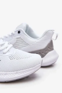 Damskie Lekkie Buty Sportowe Memory Foam System Big Star LL274297 Białe