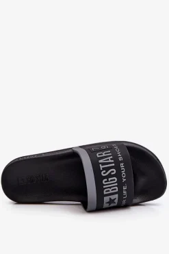 Damskie Lekkie Klapki Big Star LL274732 Czarne