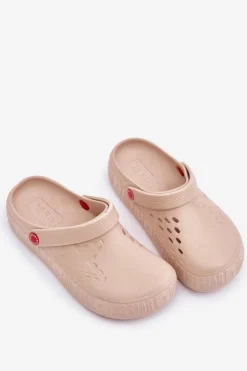 Damskie Lekkie Klapki Big Star II275012 Beżowe