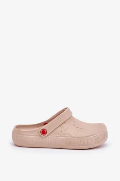 Damskie Lekkie Klapki Big Star II275012 Beżowe