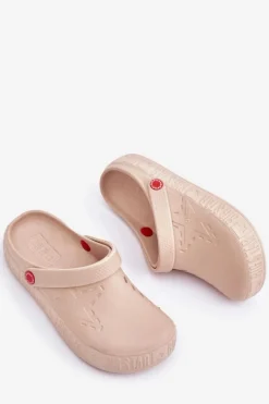 Damskie Lekkie Klapki Big Star II275012 Beżowe