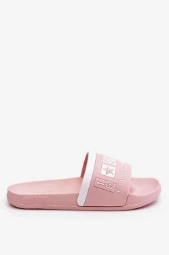 Damskie Lekkie Klapki Big Star LL274730 Jasnoróżowe