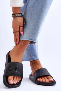 Damskie Lekkie Klapki Lee Cooper LCW-23-42-1732 Czarne