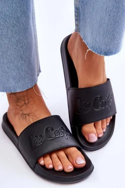 Damskie Lekkie Klapki Lee Cooper LCW-23-42-1732 Czarne