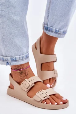 Damskie Lekkie Sandały Big Star LL274746 Beżowe