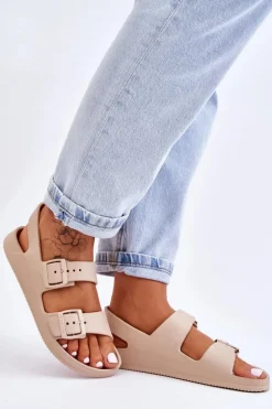 Damskie Lekkie Sandały Big Star LL274746 Beżowe