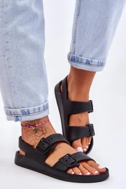 Damskie Lekkie Sandały Big Star LL274745 Czarne