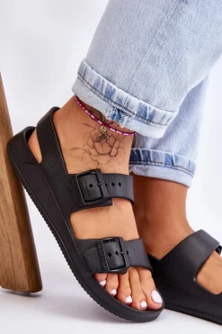 Damskie Lekkie Sandały Big Star LL274745 Czarne