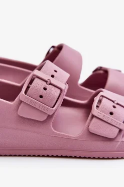 Damskie Lekkie Sandały Big Star LL274744 Fioletowe