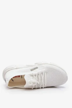 Damskie Lekkie Sneakersy Memory Foam System Big Star JJ274268 Białe