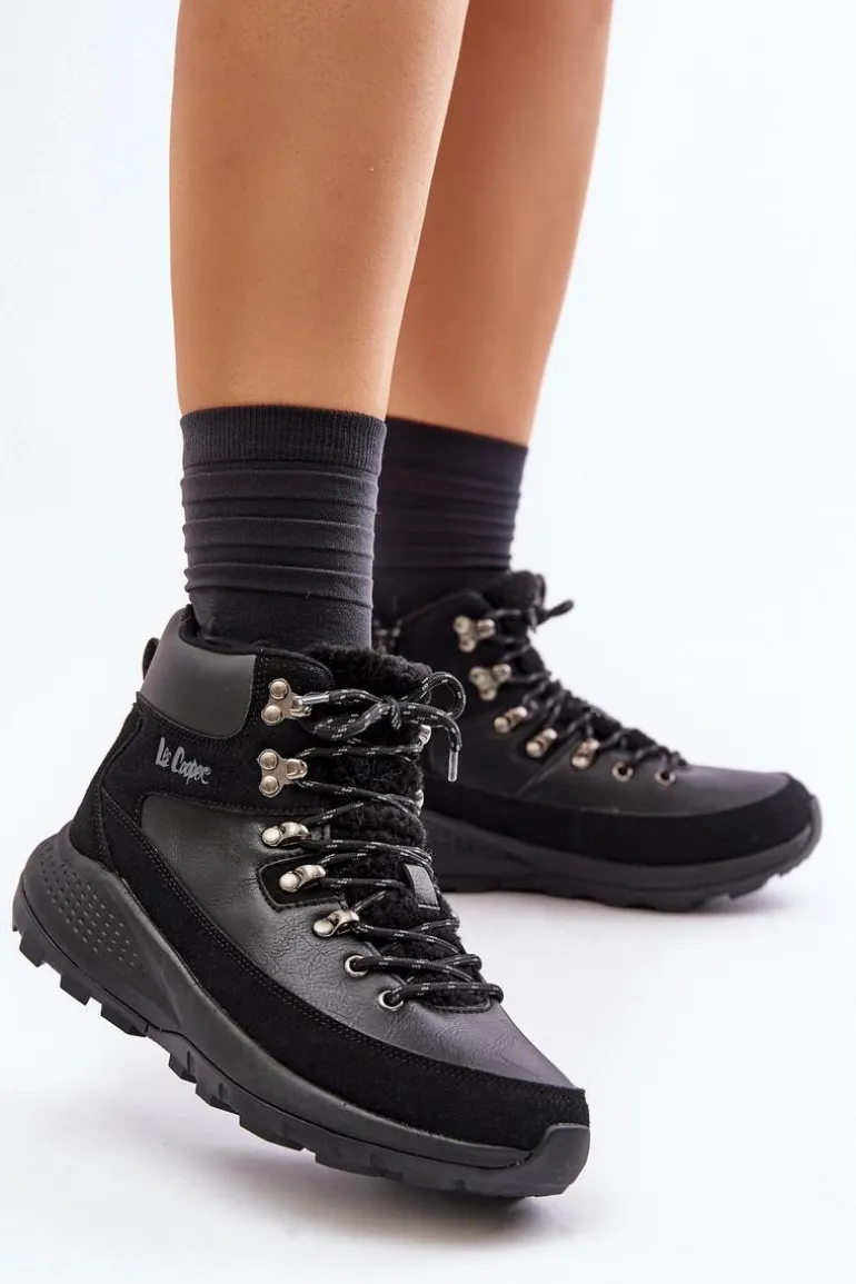 Damskie Lekkie Trapery Na Zamek Lee Cooper LCJ-24-03-3073 Czarne