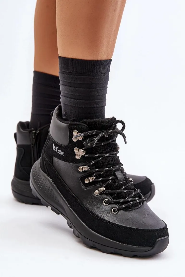 Damskie Lekkie Trapery Na Zamek Lee Cooper LCJ-24-03-3073 Czarne