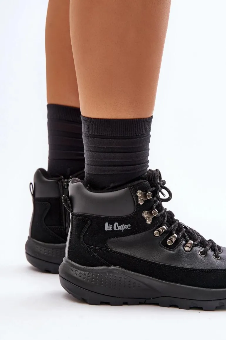 Damskie Lekkie Trapery Na Zamek Lee Cooper LCJ-24-03-3073 Czarne