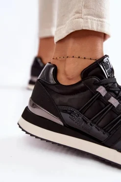 Damskie Modne Buty Sportowe Big Star KK274110 Czarne