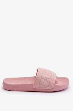 Damskie Modne Klapki Big Star LL274A157 Jasnoróżowe