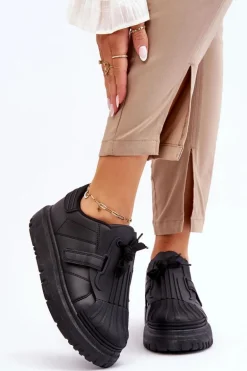 Damskie Modne Sportowe Buty Czarne Genesis