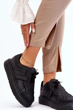 Damskie Modne Sportowe Buty Czarne Genesis