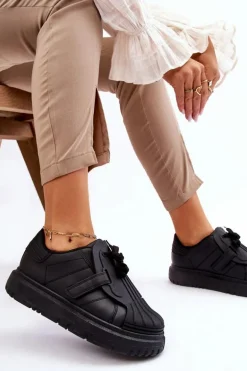 Damskie Modne Sportowe Buty Czarne Genesis