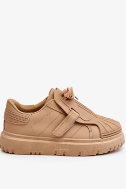 Damskie Modne Sportowe Buty Beżowe Genesis