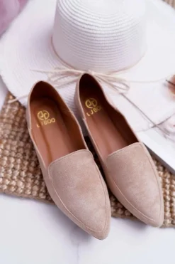 Damskie Mokasyny Lu Boo Beżowe Magnus