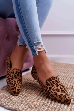 Damskie Mokasyny Lu Boo Leopard Magnus