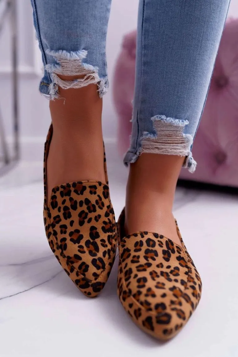Damskie Mokasyny Lu Boo Leopard Magnus