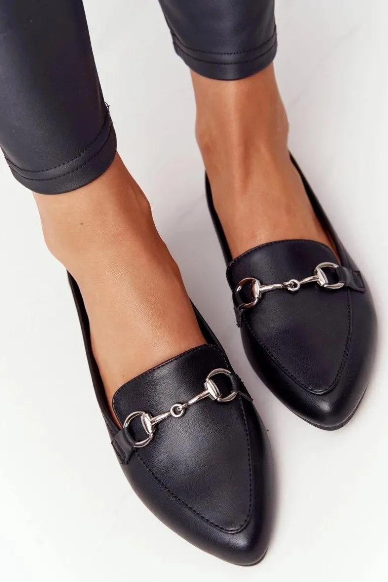 Damskie Mokasyny Sergio Leone MK711 Czarne