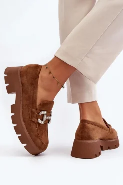 Damskie Mokasyny Z Ozdobą Camel Ellise