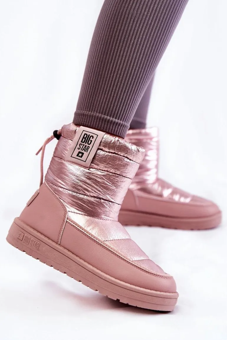 Damskie Śniegowce Big Star II274119 Różowe