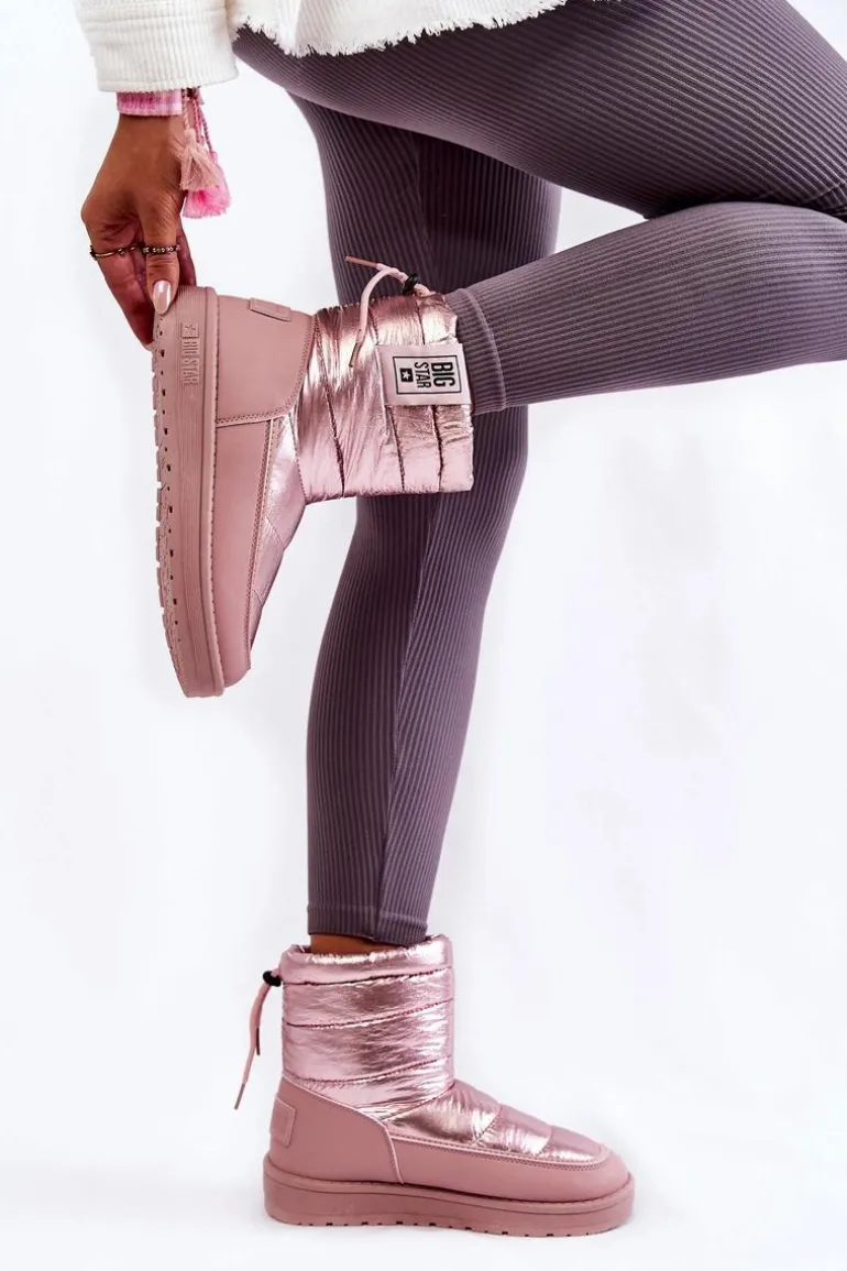 Damskie Śniegowce Big Star II274119 Różowe