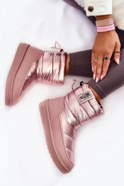 Damskie Śniegowce Big Star II274119 Różowe